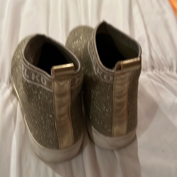 Michael Kors silver and gold sneakers. High sole - Picture 1 of 3